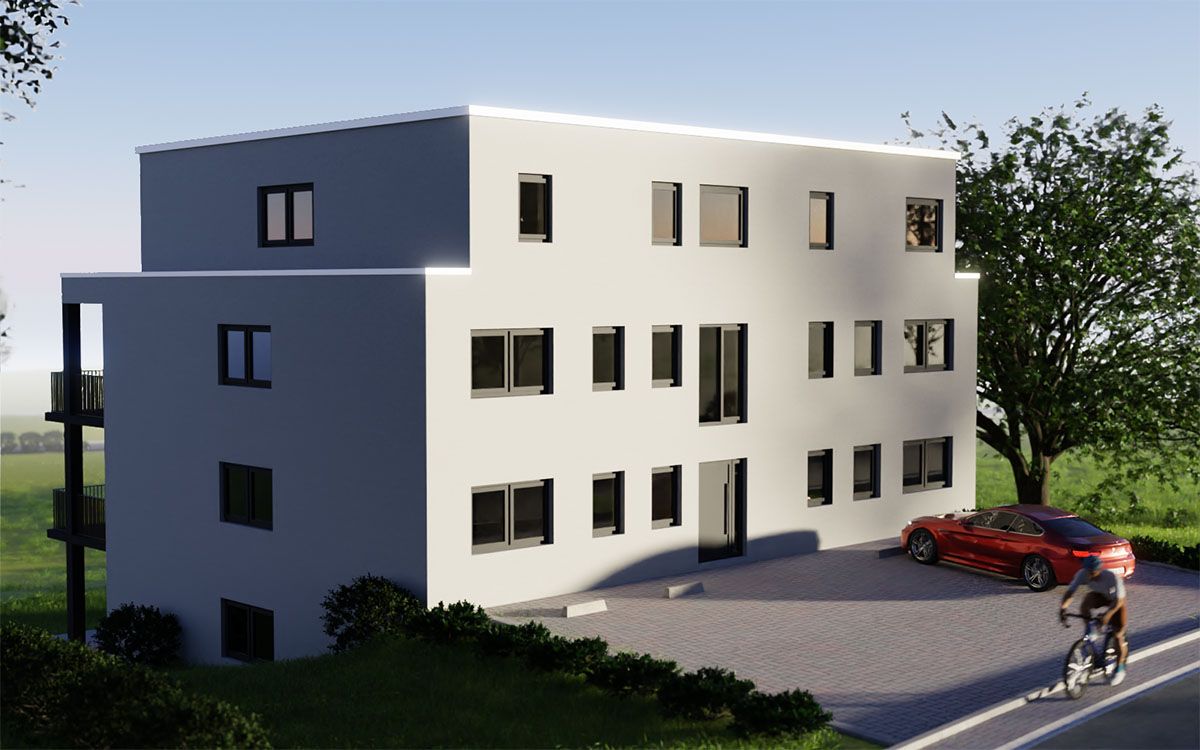 Fertiggestelltes Mehrfamilienhaus von BERGER Immobilien