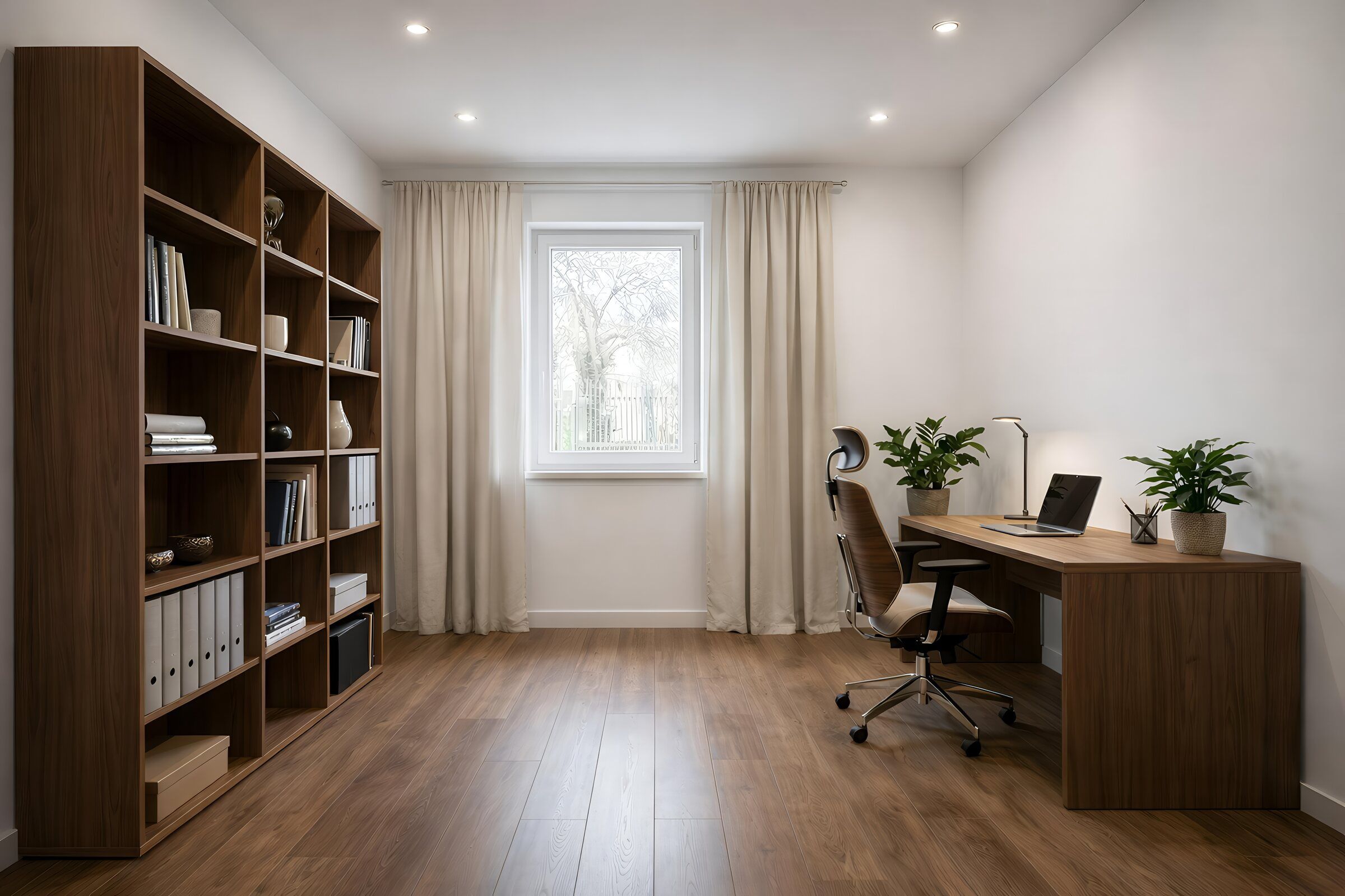 Visualisierung des Arbeitszimmers in Wohnung 1
